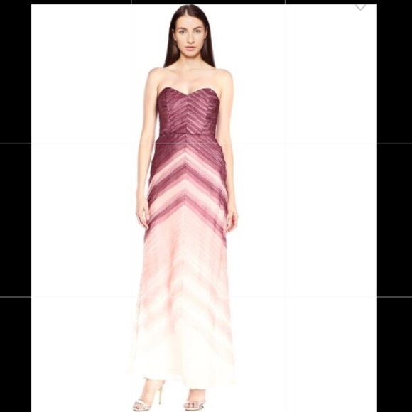 Parker Black Sweetheart Strapless Tiered Silk Gown - Picture 4 of 8